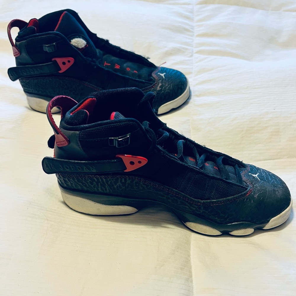 Nike Air Jordan 6 Rings, vintage 2013, size 7Y gently worn missing one shoelace